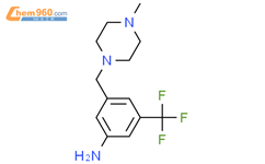 3-[(4-甲基哌嗪-1-基)甲基]-5-(三氟-甲基)苯胺结构式图片|853296-94-3结构式图片