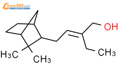 4-(3,3-dimethylbicyclo[2.2.1]hept-2-yl)-2-ethyl-2-buten-1-ol结构式图片|85392-41-2结构式图片