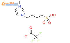 1-丁基磺酸-3-甲基咪唑三氟乙酸盐结构式图片|855785-74-9结构式图片