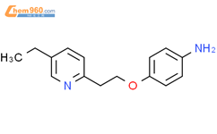 4-[2-(5-乙基-2-吡啶)乙氧基]苯胺结构式图片|85583-40-0结构式图片