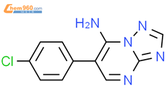 6-(4-氯苯基)-[1,2,4]噻唑并[1,5-a]嘧啶-7-胺结构式图片|85841-26-5结构式图片