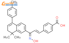 4-[3-(8,8-二甲基-5-对甲苯基-7,8-二氢萘-2-基)-3-羟基亚氨基丙烯基]苯甲酸结构式图片|859498-19-4结构式图片