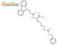 N'-芴甲氧羰基-N-苄氧羰基-L-赖氨酸结构式图片|86060-82-4结构式图片