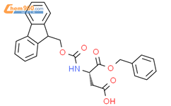芴甲氧羰基-天冬氨酸-1-苄脂结构式图片|86060-83-5结构式图片