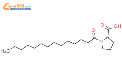 N-十四碳酰基-L-脯氨酸结构式图片|86282-96-4结构式图片