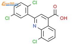 8-Chloro-2-(2,5-dichlorophenyl)quinoline-4-carboxylic acid结构式图片|863180-70-5结构式图片