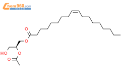 2-乙酰基-1-油酰基-SN-丙三醇结构式图片|86390-77-4结构式图片