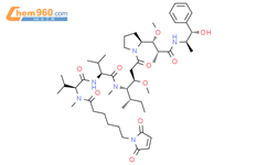 马来酰亚胺基己酰-单甲基澳瑞他汀 E结构式图片|863971-24-8结构式图片