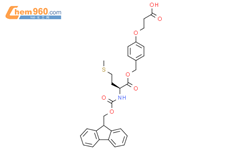 (S)-3-(4-(((2-((((9H-Fluoren-9-yl)methoxy)carbonyl)amino)-4-(methylthio)butanoyl)oxy)methyl)phenoxy)propanoic acid结构式图片|864876-93-7结构式图片