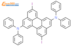 2,8-Perylenediamine, 5,11-diiodo-N,N,N',N'-tetraphenyl-结构式图片|865648-13-1结构式图片