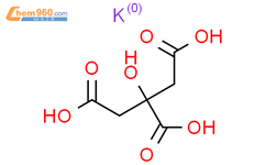 柠檬酸二氢钾结构式图片|866-83-1结构式图片