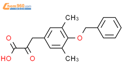 3-(4-(苄氧基)-3,5-二甲基苯基)-2-氧亚基丙酸结构式图片|866087-20-9结构式图片