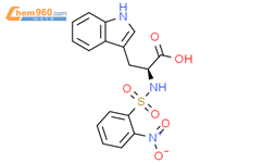 (S)-3-(1H-吲哚-3-基)-2-(2-硝基苯基磺酰胺)丙酸结构式图片|866187-04-4结构式图片