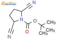 (2R,5S)-tert-butyl 2,5-dicyanopyrrolidine-1-carboxylate结构式图片|866396-74-9结构式图片