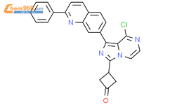 3-(8-氯-1-(2-苯基喹啉-7-基)咪唑并[1,5-a]吡嗪-3-基)环丁烷酮结构式图片|867165-62-6结构式图片