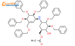 7-O-acetyl-2,3,4',5',6',7'-hexa-O-benzylvalidoxylamine A结构式图片|86733-62-2结构式图片