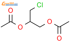 3-chloropropane-1,2-diyl diacetate结构式图片|869-50-1结构式图片