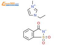 1-乙基-3-甲基咪唑糖精盐结构式图片|869060-44-6结构式图片