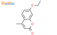 7-乙氧基-4-甲基香豆素结构式图片|87-05-8结构式图片