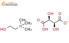 酒石酸氢胆碱结构式图片|87-67-2结构式图片