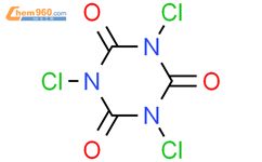 三氯异氰脲酸结构式图片|87-90-1结构式图片