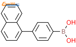 4-(1-萘基)苯硼酸结构式图片|870774-25-7结构式图片