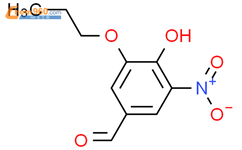 4-羟基-3-硝基-5-丙氧基-苯甲醛结构式图片|871085-51-7结构式图片