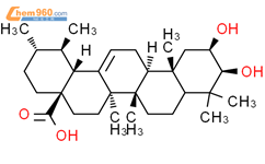 2beta-羟基熊果酸结构式图片|87205-98-9结构式图片
