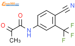 N-[4-氰基-3-(三氟甲基)苯基]-2-氧代丙酰胺结构式图片|87310-69-8结构式图片