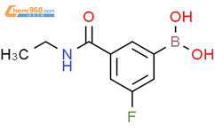 5-(乙基氨甲酰基)-3-氟苯基硼酸结构式图片|874219-38-2结构式图片