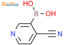 4-氰基吡啶-3-硼酸结构式图片|874290-90-1结构式图片
