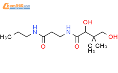 Butanamide,2,4-dihydroxy-3,3-dimethyl-N-[3-oxo-3-(propylamino)propyl]-, (2R)-结构式图片|874304-32-2结构式图片