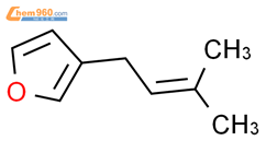 Furan, 3-(3-methyl-2-butenyl)-结构式图片|87452-96-8结构式图片