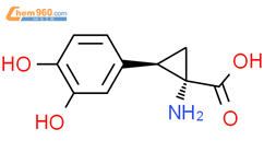 顺式-(9ci)-1-氨基-2-(3,4-二羟基苯基)-环丙烷羧酸结构式图片|87483-06-5结构式图片
