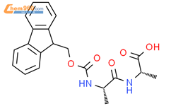 (S)-2-((S)-2-((((9H-芴-9-基)甲氧基)羰基)氨基)丙酰氨基)丙酸结构式图片|87512-31-0结构式图片