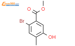 Methyl 2-bromo-5-hydroxy-4-methylbenzoate结构式图片|87808-27-3结构式图片