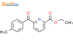 2-Pyridinecarboxylic acid, 6-(4-methylbenzoyl)-, ethyl ester结构式图片|87849-07-8结构式图片