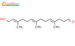 4,8,12-Tetradecatrienal, 14-hydroxy-4,8,12-trimethyl-, (4E,8E,12E)-结构式图片|87920-56-7结构式图片