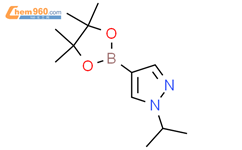 1-异丙基-4-(4,4,5,5-四甲基-1,3,2-二氧杂环己硼烷-2-基)-1H-吡唑结构式图片|879487-10-2结构式图片