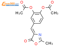 4-(3,4-二乙酰氧基苯al)-2-甲基-5-噁唑酮结构式图片|87950-39-8结构式图片