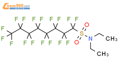 N,N-diethyl-1,1,2,2,3,3,4,4,5,5,6,6,7,7,8,8,8-heptadecafluorooctane-1-sulfonamide结构式图片|87988-61-2结构式图片