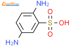 邻磺酸对苯二胺结构式图片|88-45-9结构式图片