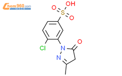3-甲基-1-(2'-氯-5'-磺酸苯基)-5-吡唑啉酮结构式图片|88-76-6结构式图片