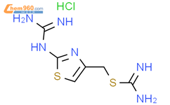 (S)-((2-胍基-4-噻唑基)甲基)异硫脲二盐酸盐结构式图片|88046-01-9结构式图片