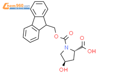 Fmoc-羟脯氨酸结构式图片|88050-17-3结构式图片