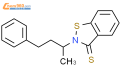 1,2-Benzisothiazole-3(2H)-thione, 2-(1-methyl-3-phenylpropyl)-结构式图片|88217-84-9结构式图片