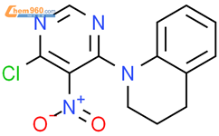 1-(6-氯-5-硝基-4-嘧啶)-1,2,3,4-四氢喹啉结构式图片|882276-62-2结构式图片