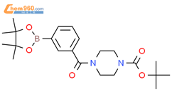 3-(4-BOC-哌嗪-1-羰基)苯硼酸频哪酯结构式图片|883738-41-8结构式图片