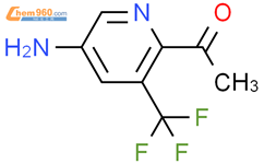 2-Acetyl-5-amino-3-(trifluoromethyl)pyridine结构式图片|884004-49-3结构式图片