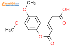 6,7-二甲氧基香豆素-4-乙酸结构式图片|88404-26-6结构式图片